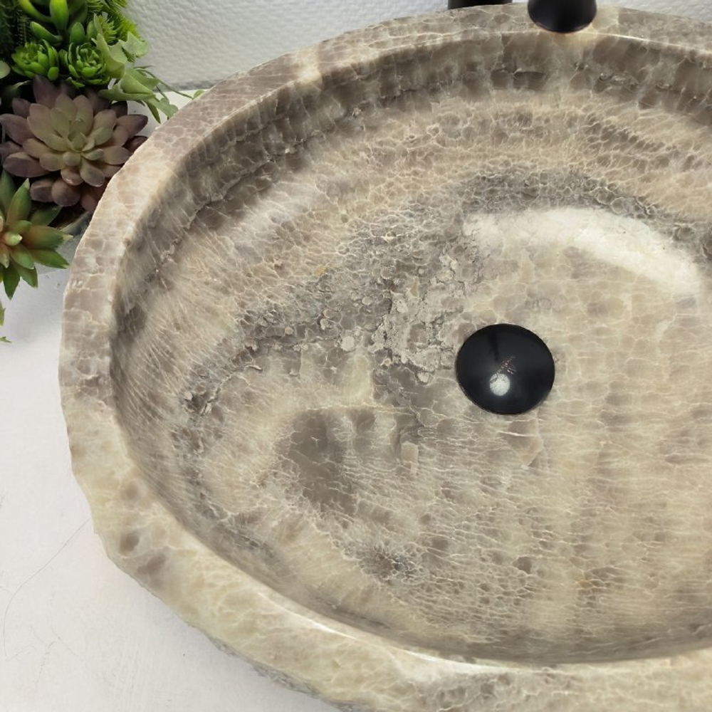 Раковина из оникса Erozy Grey EO-62293 51*41*15 0093