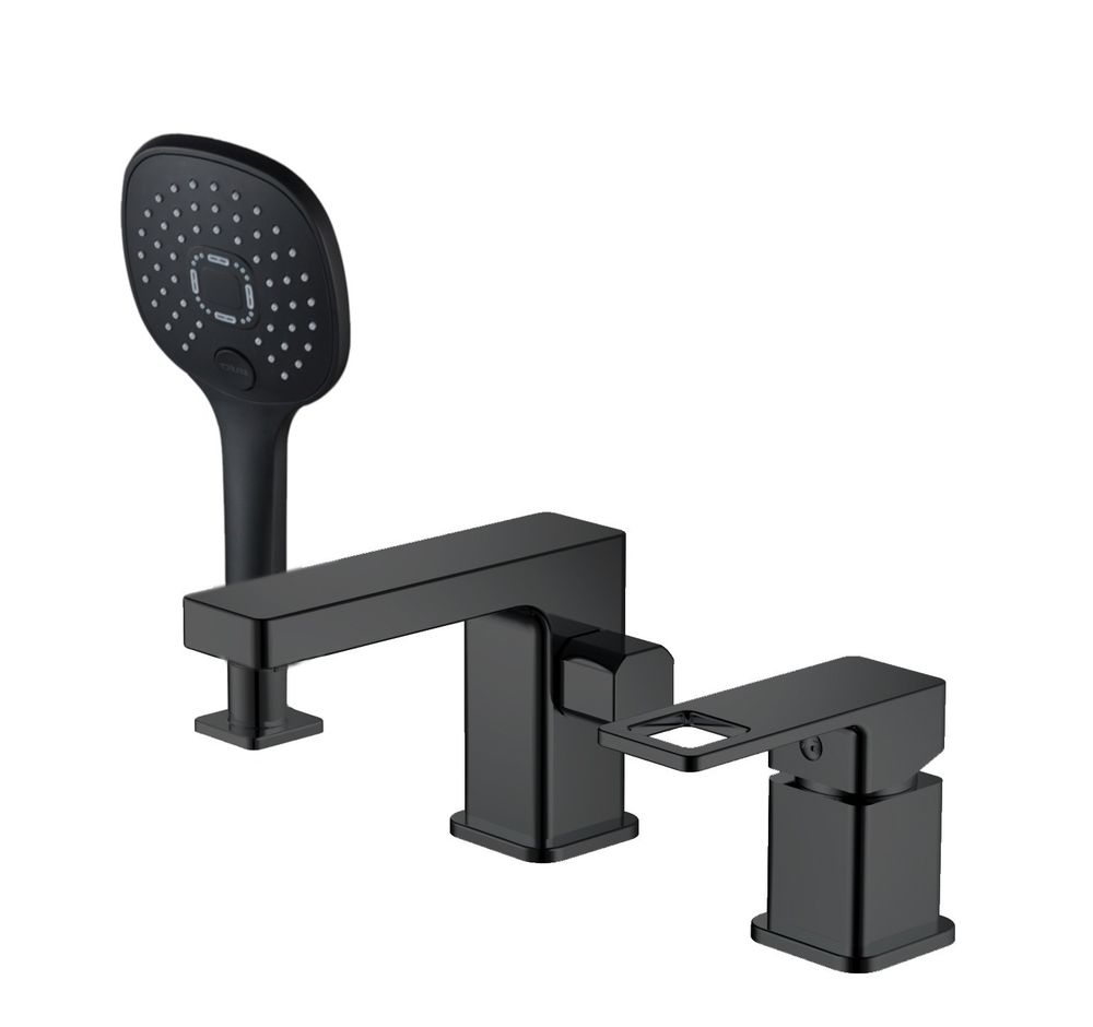 Смеситель на борт ванны HAIBA HB80615-7 черный