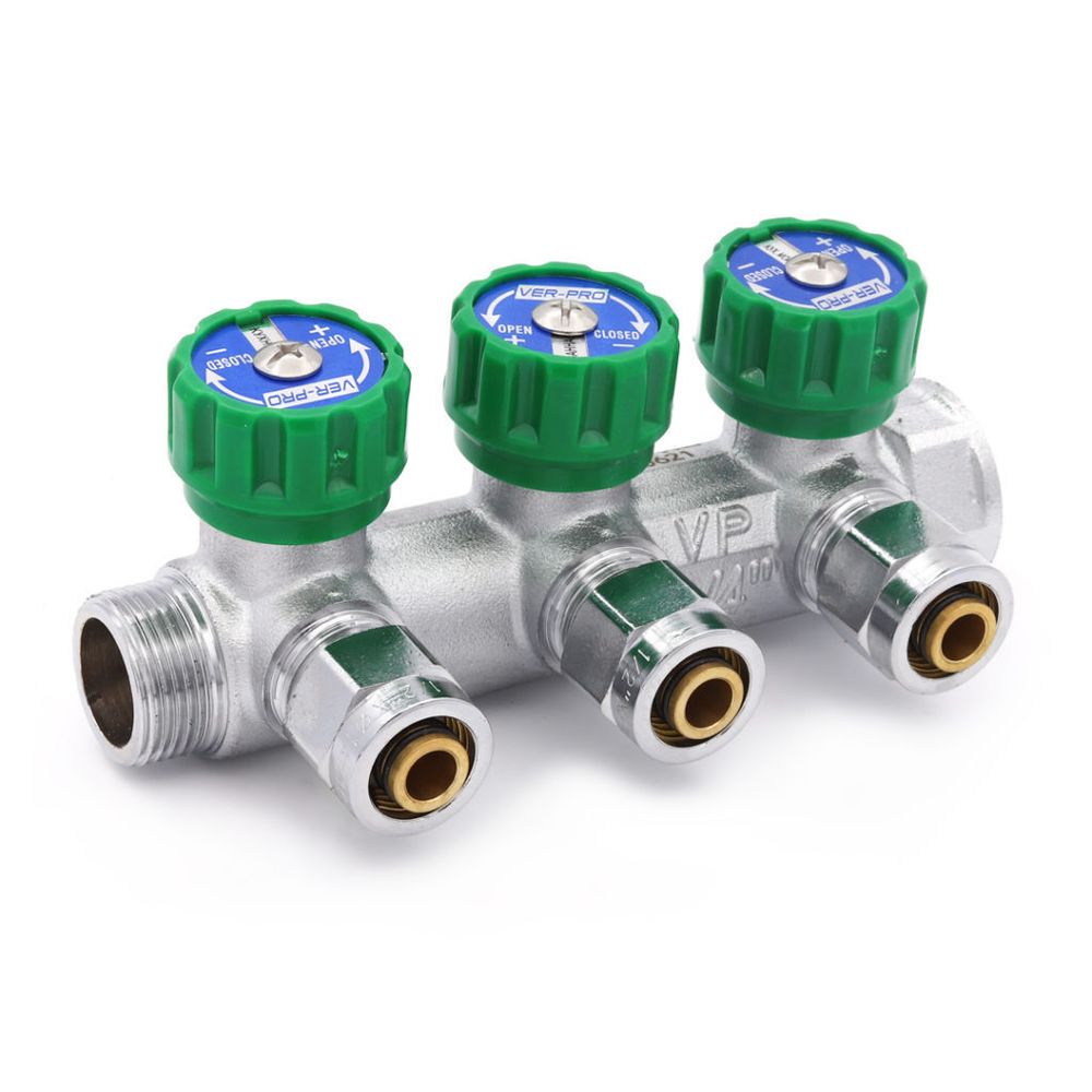 Коллектор регулир. с евроконусами 3/4-16-3 вых. VIEIR VER403