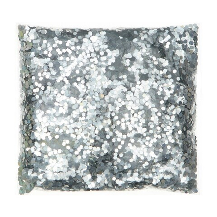 «Конфетти-шестиугольник», 4 мм, цвет серебряный 50гр