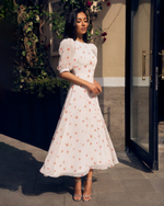 Платье Sabrina flower red