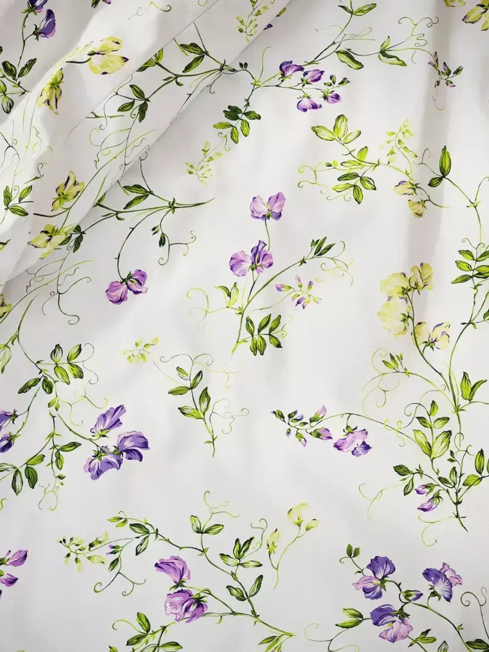 Наволочка комплект 2шт перкаль Сказка "Душистый горошек" 45х45 см на молнии