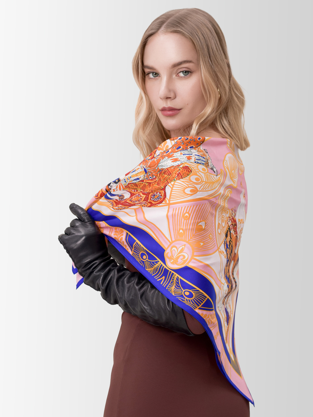 Платок «Русские сезоны. Леон Бакст» 100% шёлк