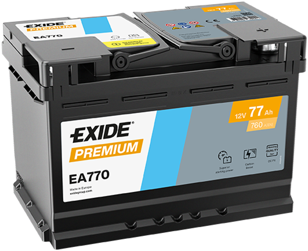 EXIDE - EA770-EXI - Akumulator za startovanje