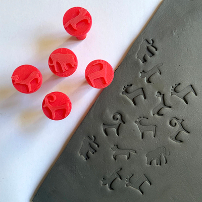 Набор штампов  "Петроглифы"