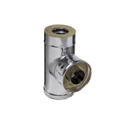 Тройник Ferrum 90 градусов DN250*350 0,8/430 сэндвич 29183