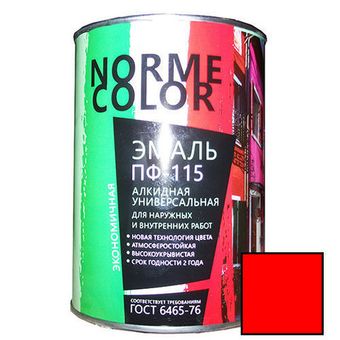 Эмаль ПФ-115 NORME COLOR 20 кг красная