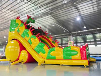 Коммерческий надувной батут-горка «Дракон 2», 11*6*8 м