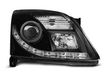 Передние фары Opel Vectra C daylight black drl D2S