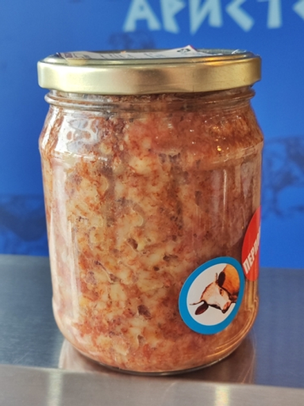 Каша перловая с говядиной 500 гр, Ломоносовский МК