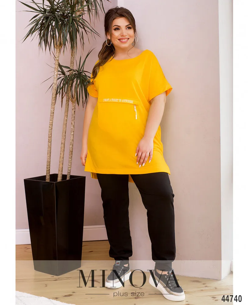 Костюм 17-263-желтый-черный Minova