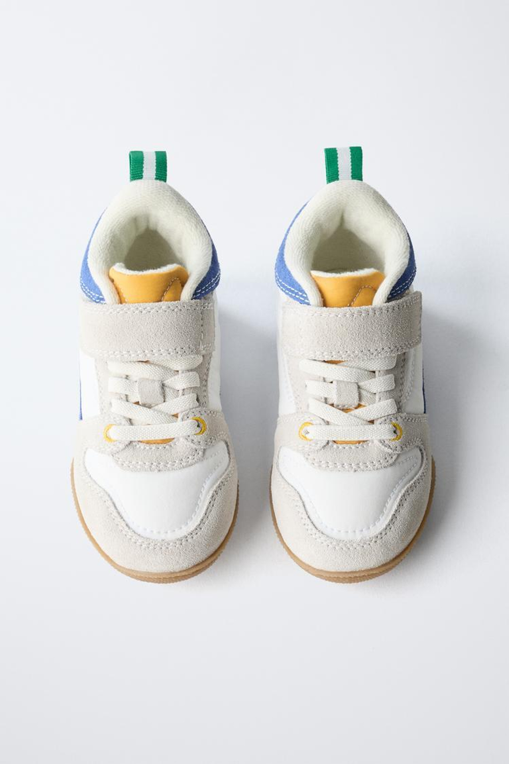 ZARA СПОРТИВНЫЕ КРОССОВКИ В СТИЛЕ РЕТРО, СИНИЙ