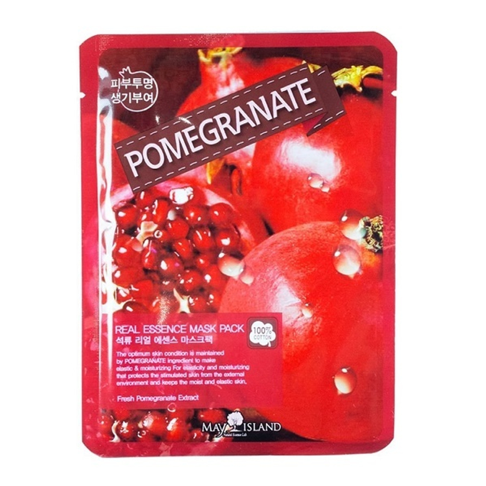 Тканевая маска с экстрактом Граната May Island Pomegranate Real Essence Mask Pack 5шт