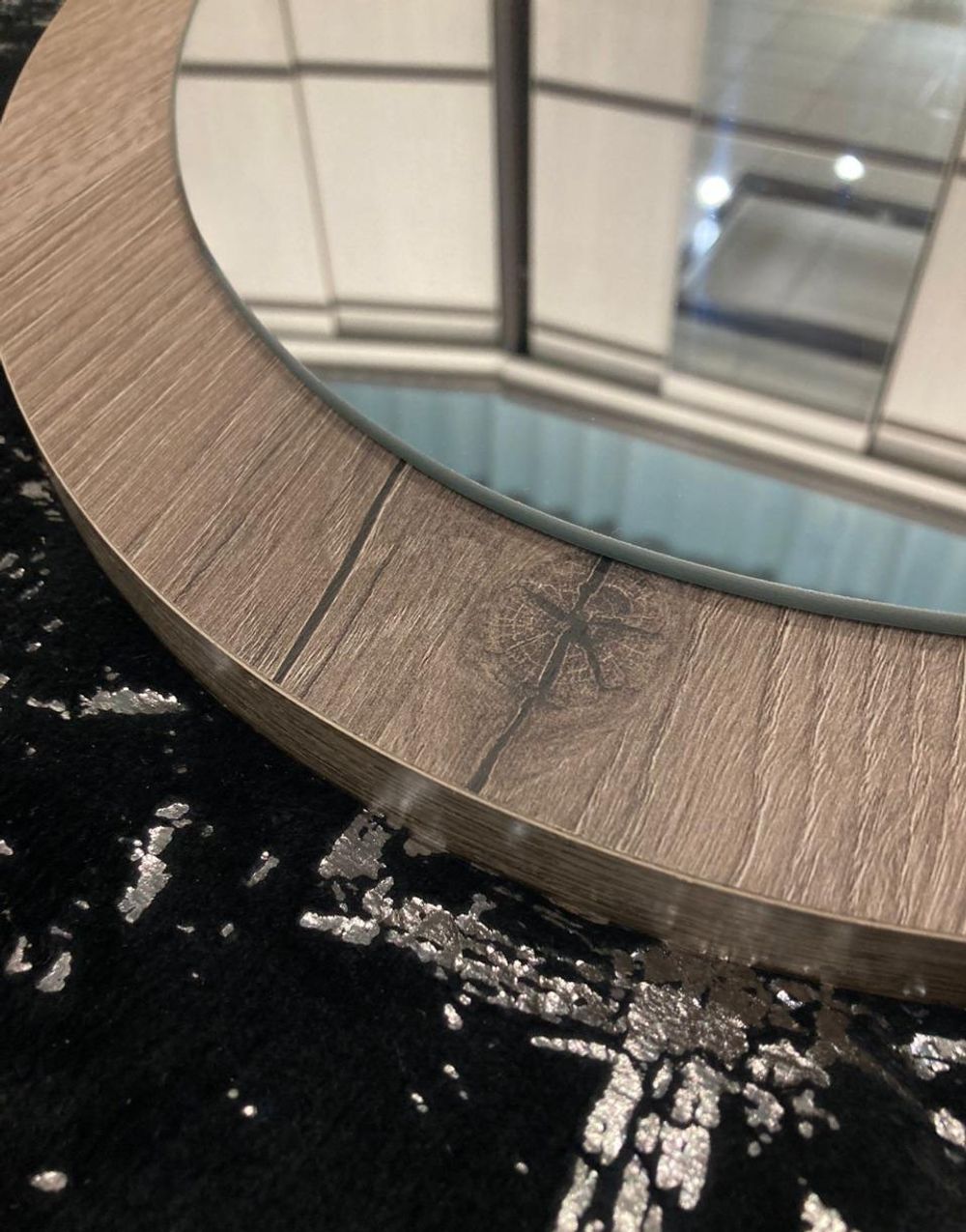 Зеркало Ольга-3 Дуб делано серый/сильвер Пэлас