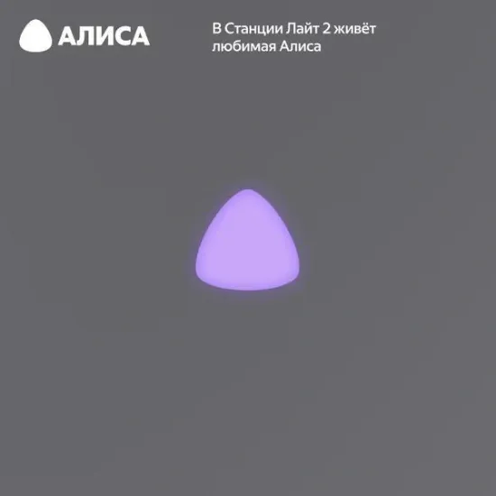 Умная колонка Яндекс Станция Лайт 2 с Алисой, серый