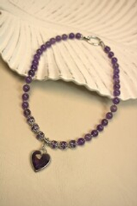 Чокер из аметиста "Аметистовое сердце"