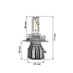 Светодиодные автомобильные LED лампы TaKiMi Orion H4 5500K 12V