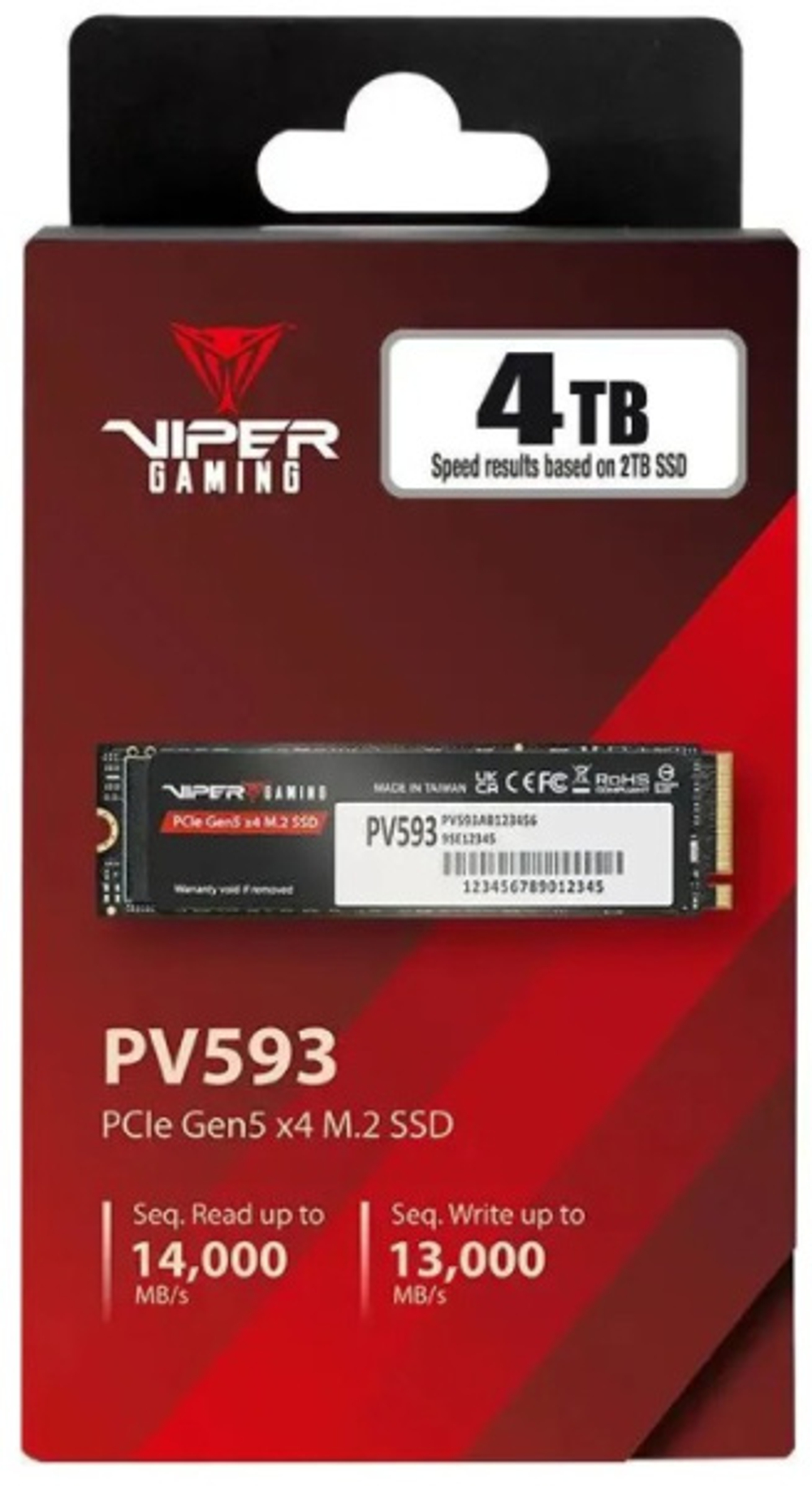 Накопитель SSD M.2 2280 Patriot Memory Viper VP593 4096 ГБ