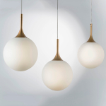 813022 Подвес GLOBO 1х40W E14 золото/белый