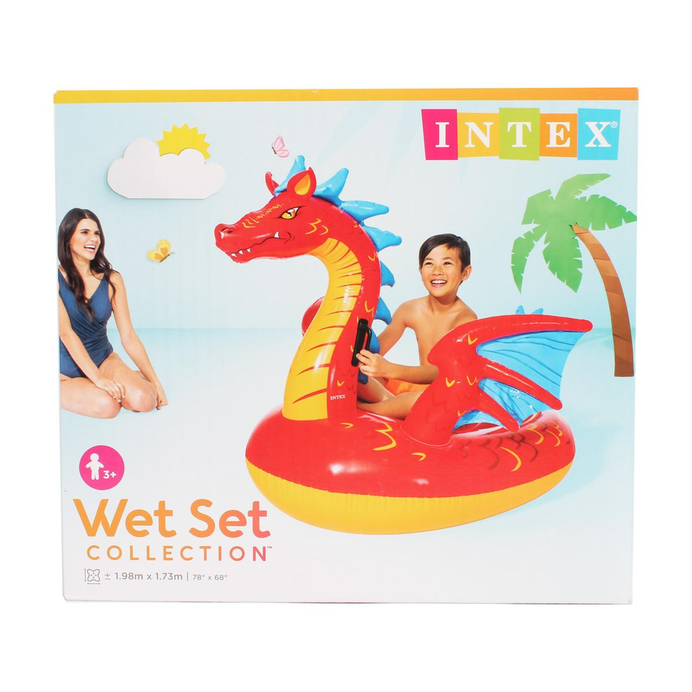 Игрушка для плавания верхом 198*172см Дракон (Intex)