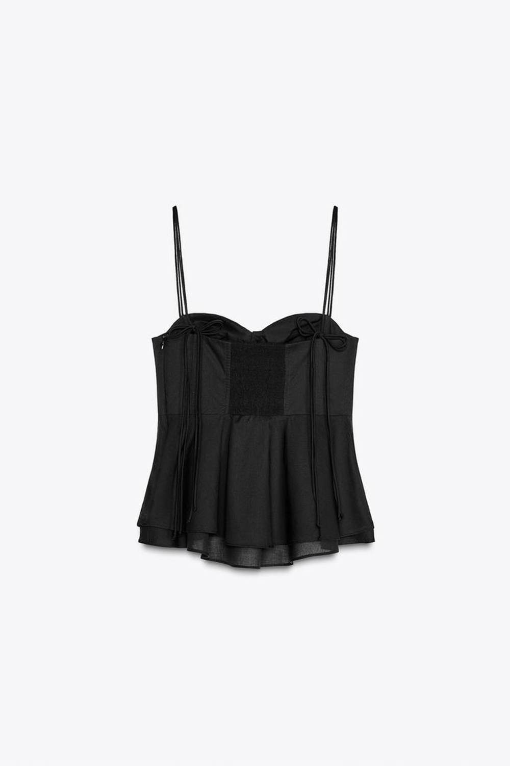 ZARA ТОП-БЮСТЬЕ — КОЛЛЕКЦИЯ ZW, ЧЕРНЫЙ