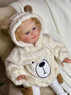 Кукла Реборн мягконабивная 60см в пакете (FA-585)