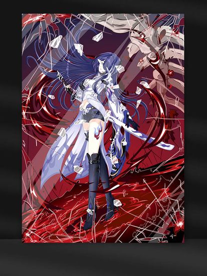 Постер A4 — Acheron (Honkai: Star Rail) (мелованный картон 300 г/м²)