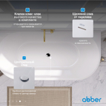 Акриловая ванна ABBER AB9216-1.3 белая