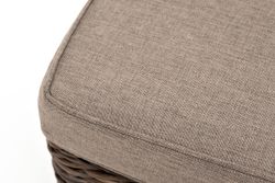 "Лунго" модуль диванный прямой с подушками, цвет коричневый (гиацинт)