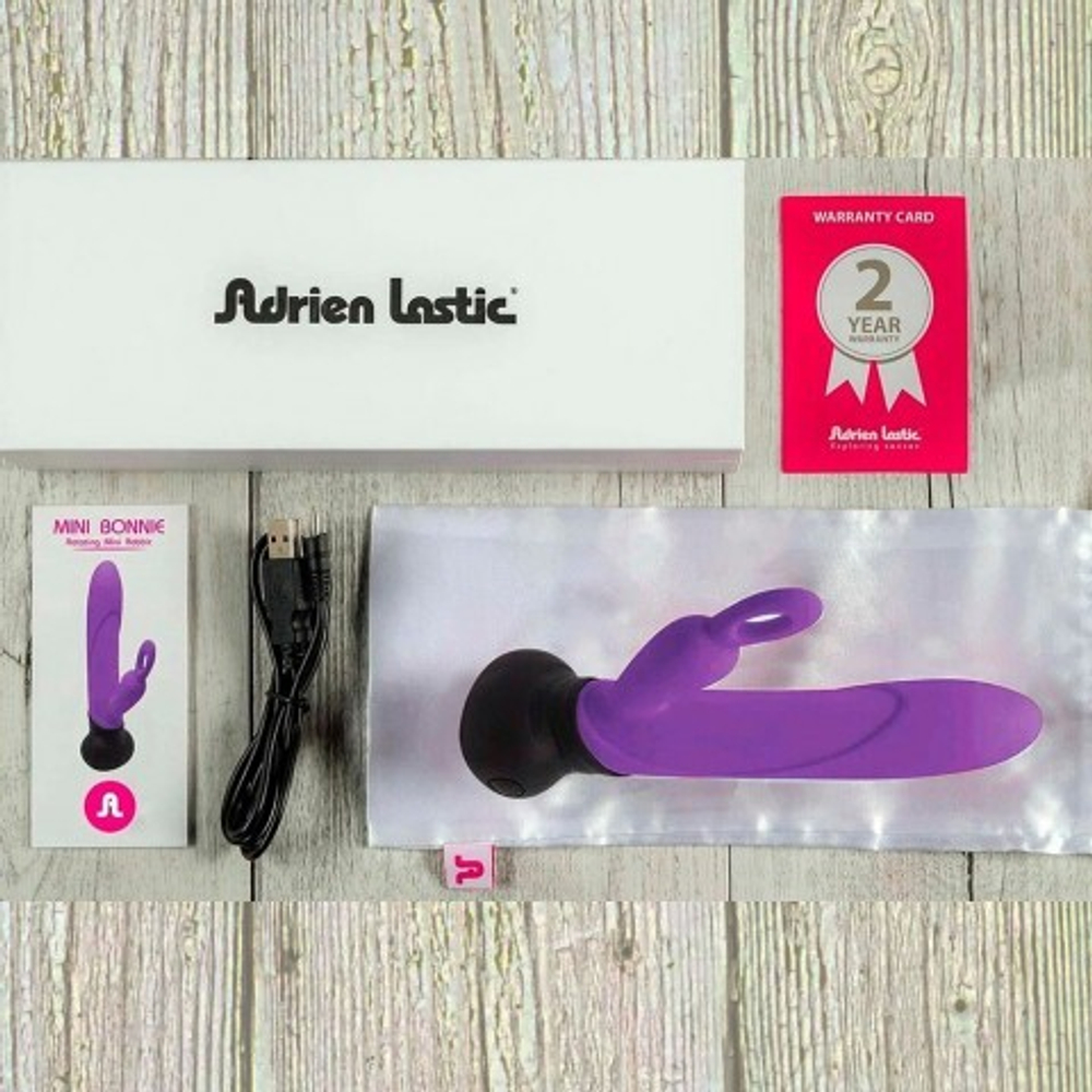 Мини вибратор-кролик Bonnie & Clyde лиловый от Adrien Lastic