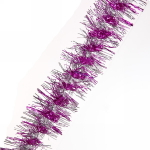 Мишура 2м 9см «Фейерверк» розовый/серебро