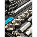 Набор слесарных инструментов Bartex, 1/2", 1/4", CrV сталь, кейс, 82 пр, шт