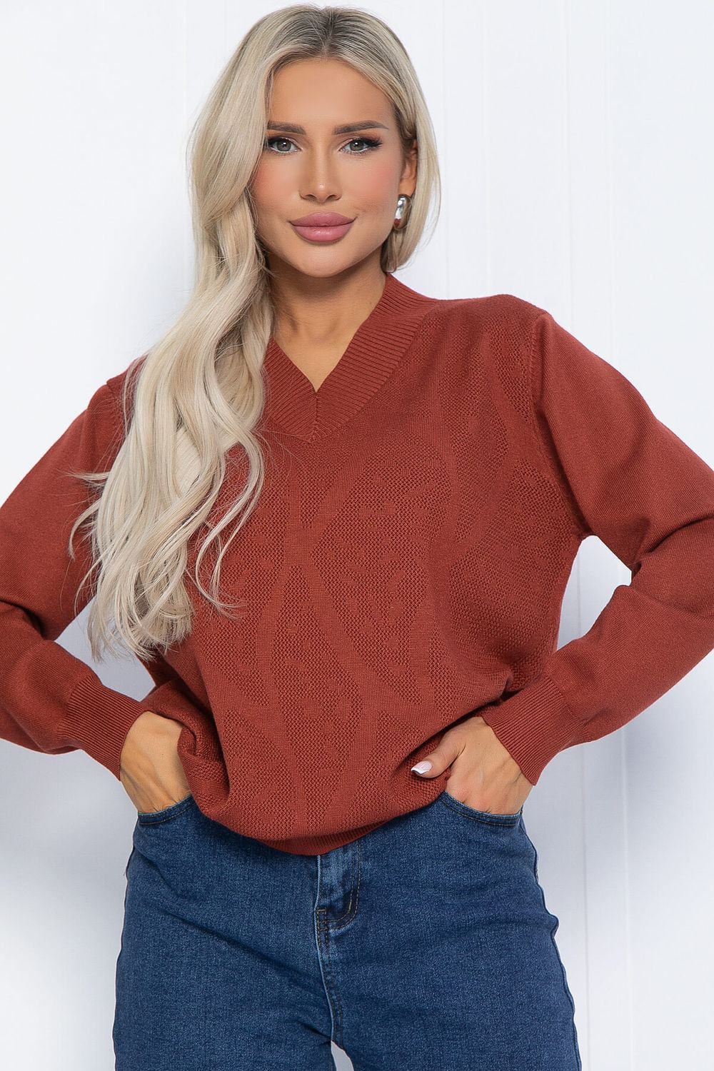 Джемпер Карамелька (терракот) Б12518-4 LT Collection (Акция)