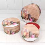 Коробка 21 х 11.5 см Набор 3 шт "Новогодний огонёк" (Коричневый)