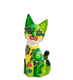 Decor and Gift 99-226-01 Статуэтка «Кошка» 20 см (албезия, о.Бали)