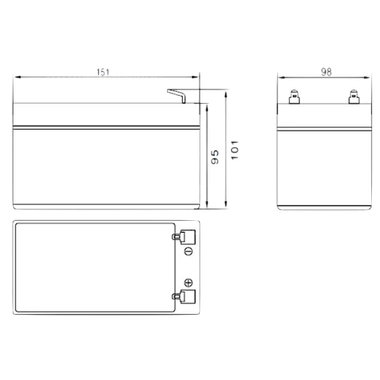 Аккумулятор 1212 (FS1212) 12В 12Ah