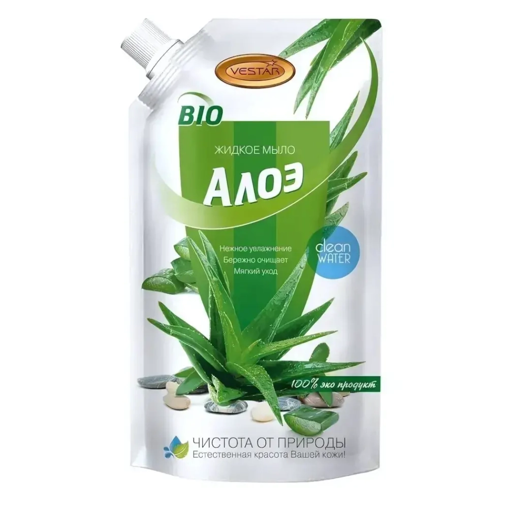 Мыло жидкое 500мл Вестар Алоэ дой-пак