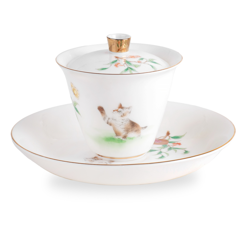 266143 Гайвань ПУШИСТИКИ "Котик" 165мл, глянцевый фарфор