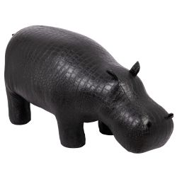 Банкетка Пуф Бегемот Черный средний