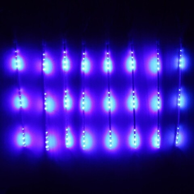 Гирлянда светодиодная 2,0 м*50 см 36 ламп LED «Тающая сосулька», Синий (8 трубок), 18 режимов