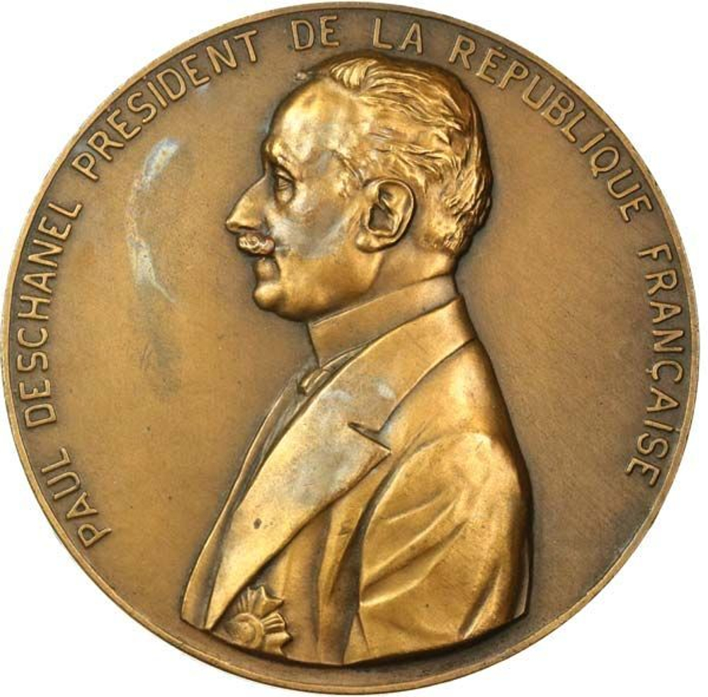 France, Paul Deschanel Commemorative Medal – 1920 Bronze