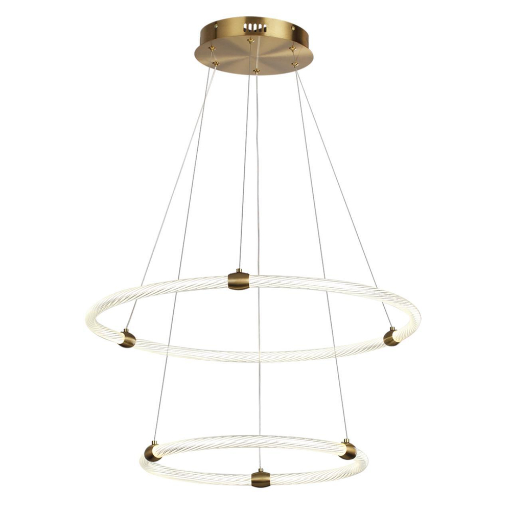 8010/50L LEDIO LN25 золото/прозрачный металл/акрилл Подвесной светильник LED 50W 220V 4000K TWINKLE