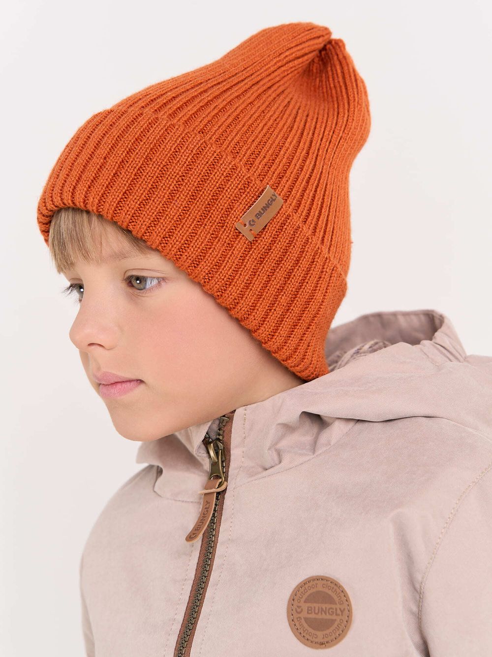 Шапка тыква из смесовой шерсти однослойная "Мандарин"