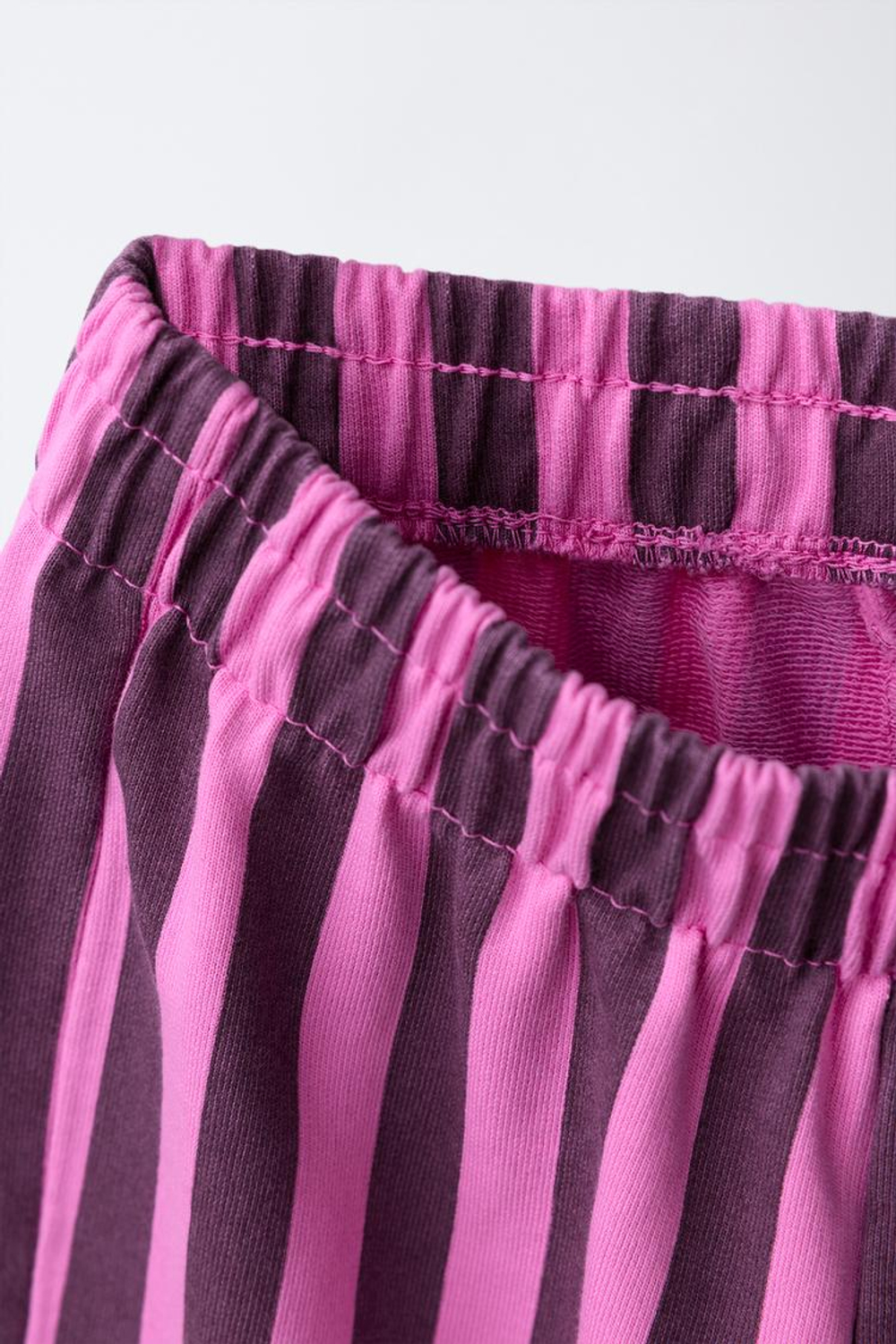 ZARA БРЮКИ-КЮЛОТЫ В ПОЛОСКУ, ЯРКО-РОЗОВЫЙ