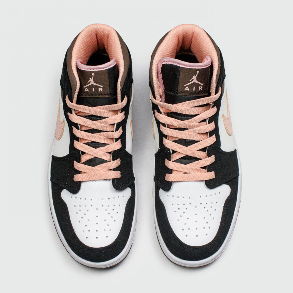 кроссовки Air Jordan 1 Mid Peach Mocha Wmns