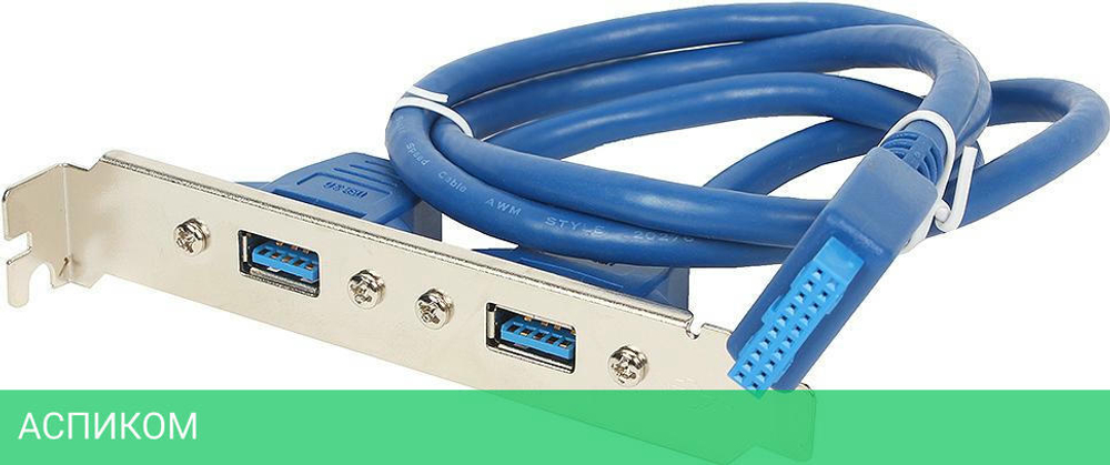 Планка в сист блок Gembird 2xUSB 3.0/20pin мат.платы CC-USB3-RECEPTACLE