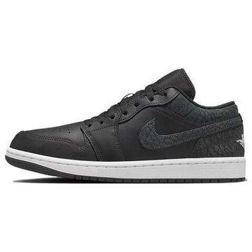 Jordan Air Jordan 1 Винтажные баскетбольные кроссовки Low Топ Черные Мужские