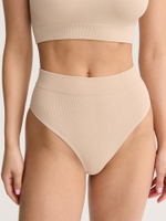 Бесшовные трусы с высокой посадкой