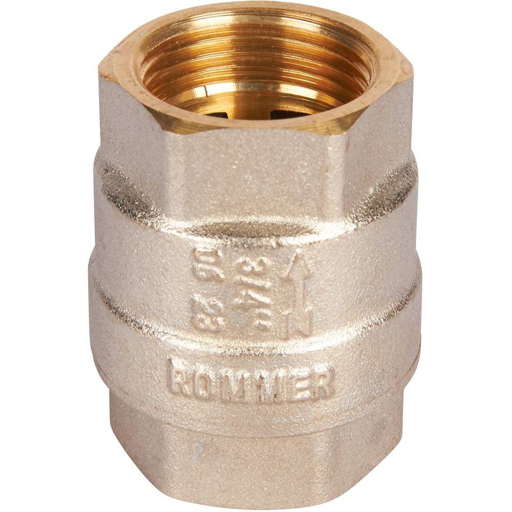 Клапан обратный ROMMER RVC-0001 - 3/4" (ВР/ВР, PN40, Tmax 120°C, с металлическим седлом)