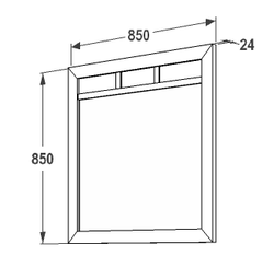 Зеркало "Ольга-14" (дуб сонома), ЛДСП/МДФ, Фант-мебель, г. Волжск